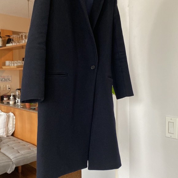 Claudi Pierlot coat - 90% wool / 10% cashmere - navy blue - Picture 3 of 8